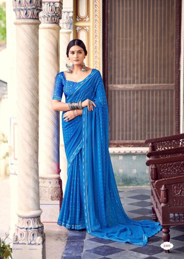 Kashvi Rangrez Fancy Wear Georgette Designer Saree Collection